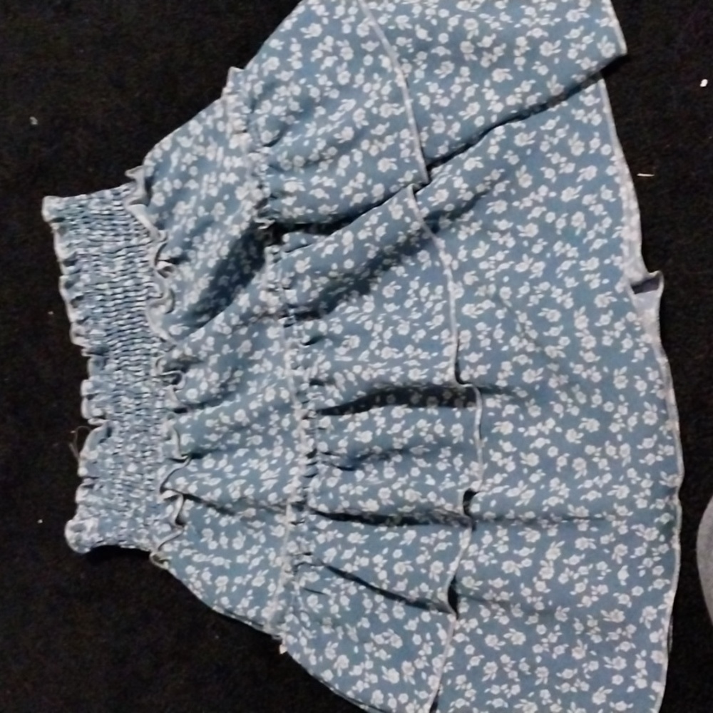 Tiered Blue Skirt